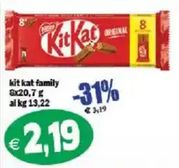 Il Castoro Supermercati KitKat family offerta