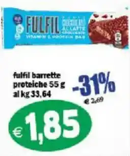 Il Castoro Supermercati Fulfil barrette proteiche offerta