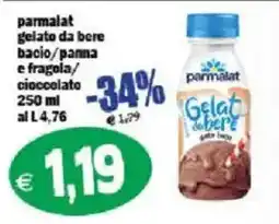Il Castoro Supermercati Parmalat gelato da bere bacio/panna e fragola/cioccolato offerta