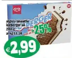Il Castoro Supermercati Algida biscotto iceberger offerta