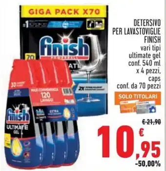 Detersivo per lavastoviglie Finish