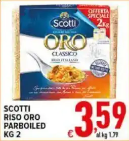 Iper Triscount Scotti riso oro parboiled offerta