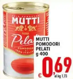 Iper Triscount Mutti pomodori pelati offerta