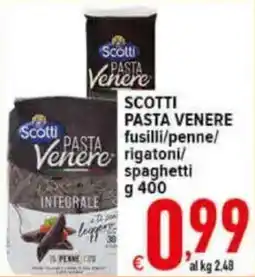 Iper Triscount Scotti Pasta Venere integrale offerta