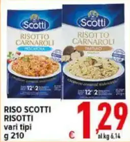 Iper Triscount Riso Scotti Risotti vari tipi offerta