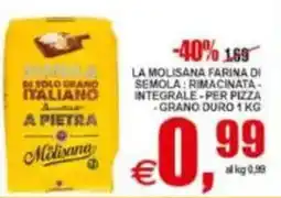 Pewex Farina di semola rimacinata integrale per pizza a pietra Molisana offerta