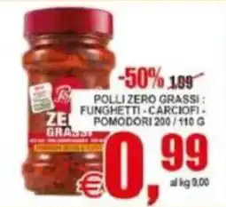 Pewex Polli zero grassi funghetti carciofi pomodori offerta