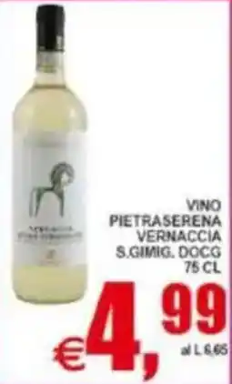 Pewex Vino Pietraserena Vernaccia S.Gimig. DOCG offerta