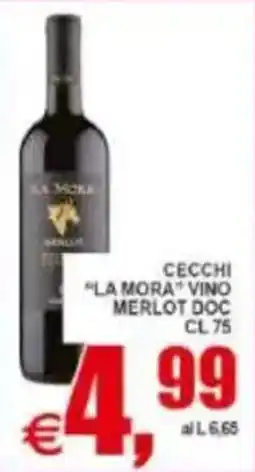 Pewex Cecchi "La Mora" vino Merlot DOC offerta