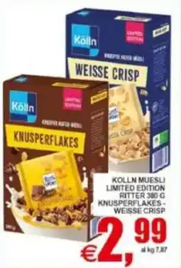 Pewex Kolln Muesli Limited Edition Ritter Knusperflakes - Weisse Crisp offerta