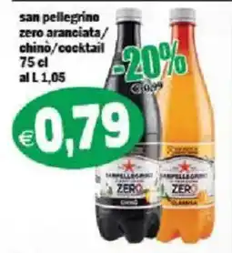 Il Castoro Supermercati San pellegrino zero aranciata/chino/cocktail offerta