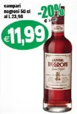 Il Castoro Supermercati Campari Negroni offerta