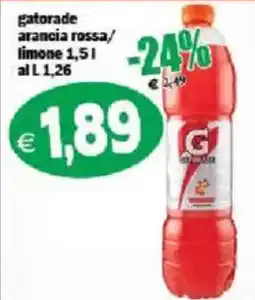 Il Castoro Supermercati Gatorade arancia rossa/limone offerta