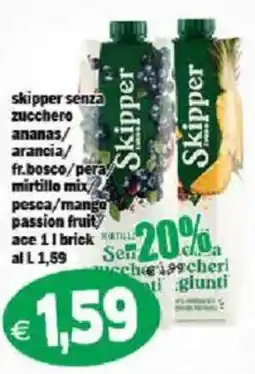 Il Castoro Supermercati Skipper senza zucchero offerta