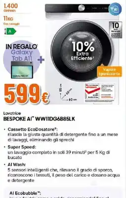 Ipercoop Lavatrice BESPOKE AI offerta