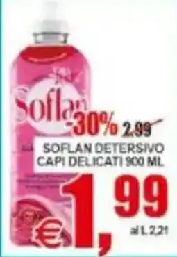 Pewex Soflan detersivo capi delicati offerta