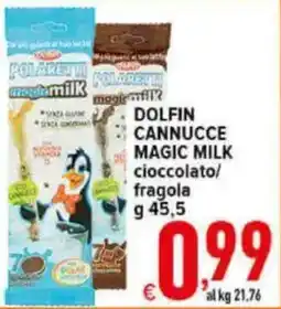 Iper Triscount Dolphin Cannucce Magic Milk offerta
