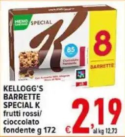 Iper Triscount Kellogg's barrette special k frutti rossi cioccolato fondente offerta