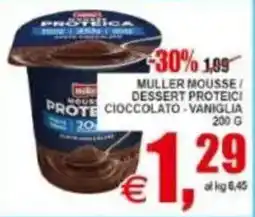 Pewex Muller mousse proteica cioccolato vaniglia offerta