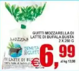 Pewex Mozzarella di bufala busta Guitti offerta