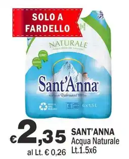 Primo Prezzo Sant'Anna Acqua Naturale offerta