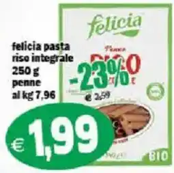 Il Castoro Supermercati felicia pasta riso integrale penne offerta