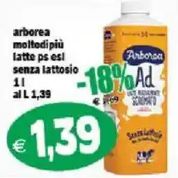 Il Castoro Supermercati Arborea latte ps esil senza lattosio offerta