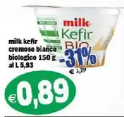 Il Castoro Supermercati milk kefir cremoso bianco biologico offerta