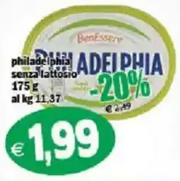 Il Castoro Supermercati Philadelphia senza lattosio offerta