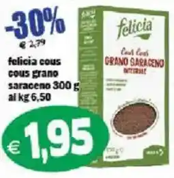 Il Castoro Supermercati felicia cous cous grano saraceno offerta