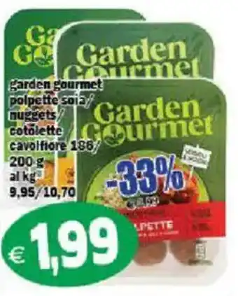 Il Castoro Supermercati Garden Gourmet polpette soia offerta