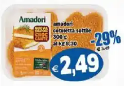 Il Castoro Supermercati Amadori cotoletta sottile offerta