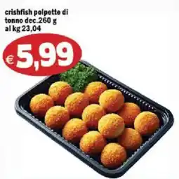 Il Castoro Supermercati crishfish polpette di tonno offerta