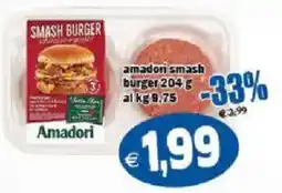 Il Castoro Supermercati Amadori smash burger offerta
