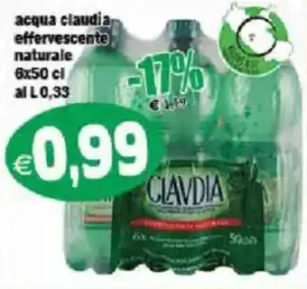 Acqua claudia effervescente naturale