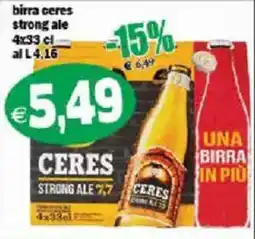 Il Castoro Supermercati birra ceres strong ale offerta