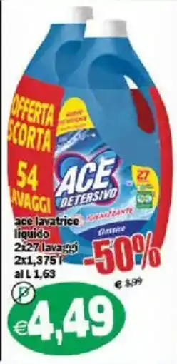 Il Castoro Supermercati ace lavatrice liquido offerta