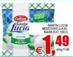 Pewex Santa lucia mozzarella al basilico offerta