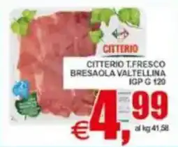 Pewex Citterio t.fresco bresaola valtellina igp offerta