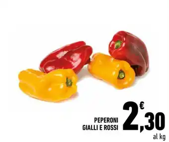 Peperoni gialli e rossi