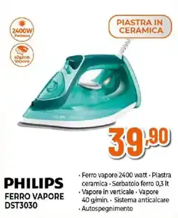 Ipercoop Philips ferro vapore dst3030 offerta