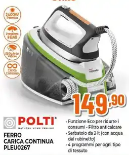 Ipercoop Polti ferro carica continua offerta