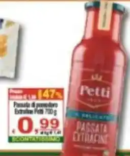 CTS Supermercati Passata di pomodoro Extrafine Petti offerta