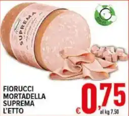 Iper Triscount Fiorucci mortadella suprema offerta