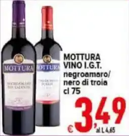 Iper Triscount Mottura vino I.G.T. negroamaro/nero di troia offerta