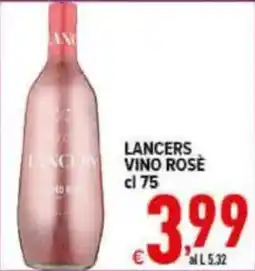 Iper Triscount Lancers vino rosè offerta