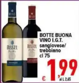 Iper Triscount Botte Buona Vino I.G.T. sangiovese/trebbiano offerta