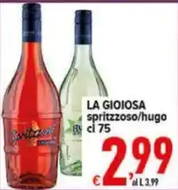 Iper Triscount La gioiosa spritzoso/hugo offerta