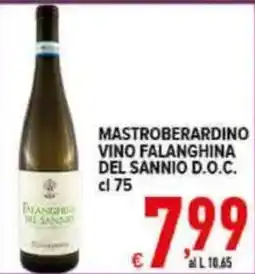 Iper Triscount Mastroberardino Vino Falanghina del Sannio D.O.C. offerta