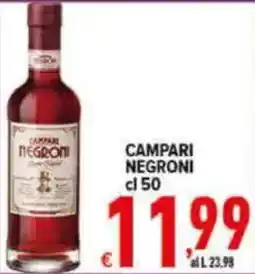 Iper Triscount Campari Negroni offerta